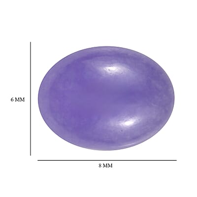Purple Jade (D) (Ovl 8x6 mm) 1.38 ctw Loose Gemstone