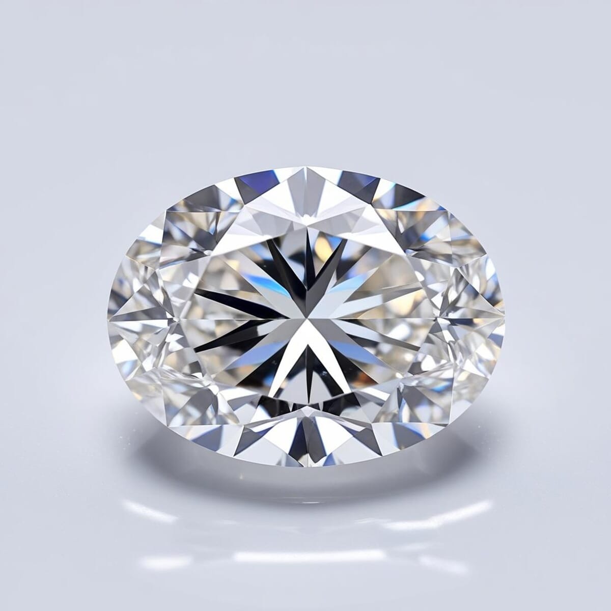Luxuriant Lab Grown Diamond (Oval) (E-F, VS1) 3.00 ctw image number 2