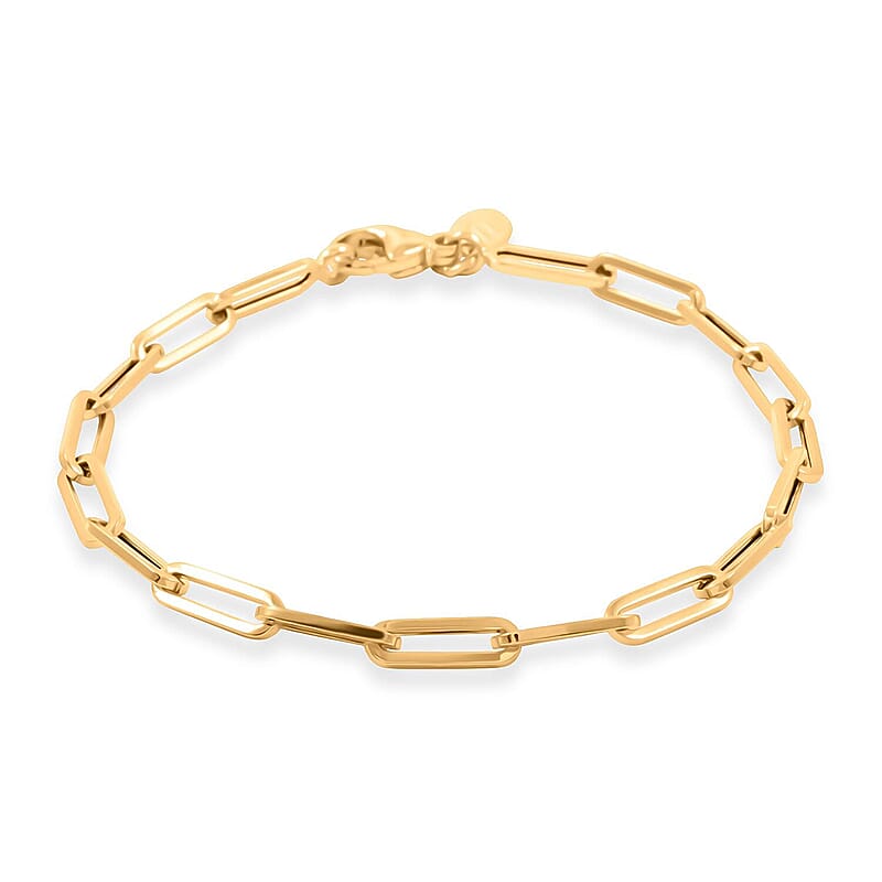 5.5mm Paper Clip Chain Bracelet in 10K Yellow Gold (8.00 In) 6.20 Grams