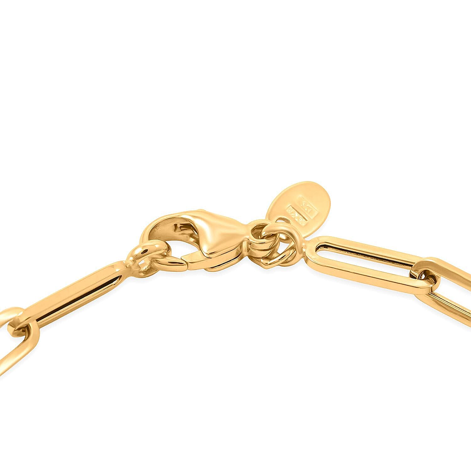 5.5mm Paper Clip Chain Bracelet in 10K Yellow Gold (8.00 In) 6.20 Grams