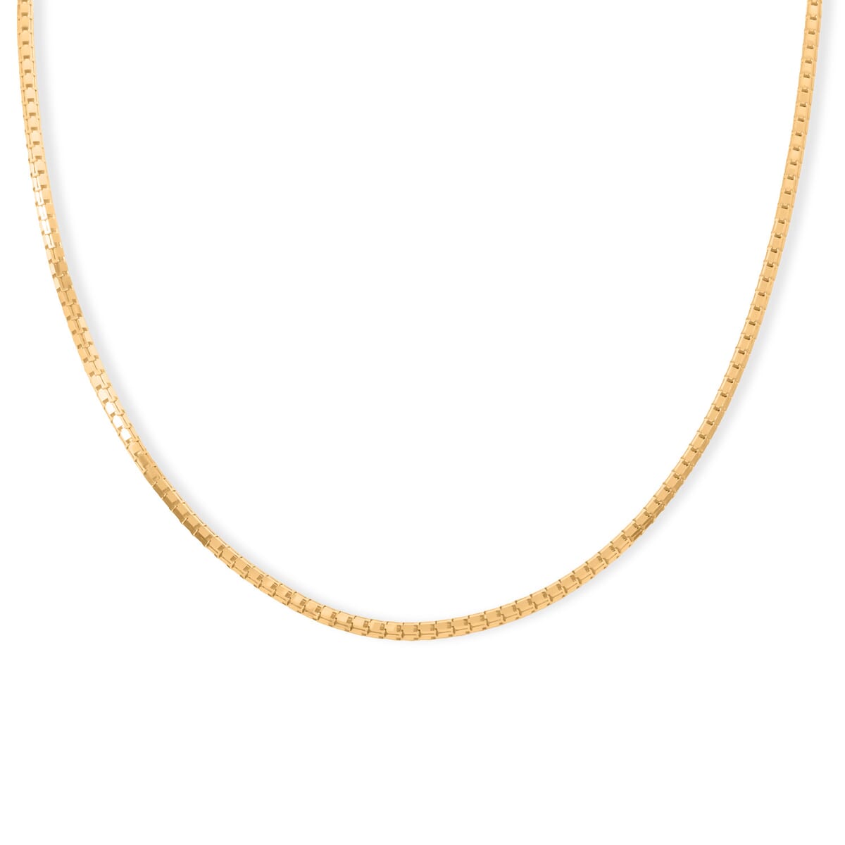 2mm Modena Necklace in 10K Yellow Gold 4.50 Grams 18 Inches image number 1