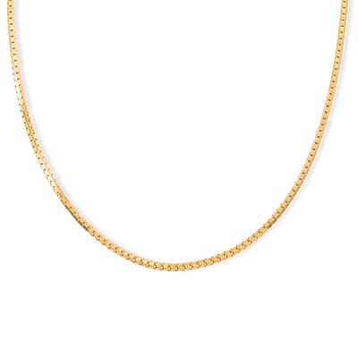 2mm Modena Necklace in 10K Yellow Gold 5.5 Grams 22 Inches