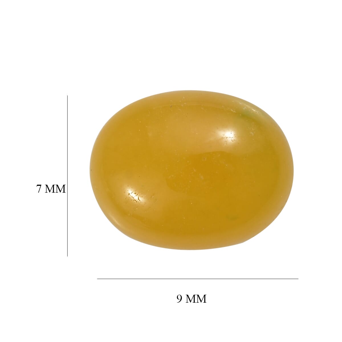 Yellow Jade (D) (Ovl 9x7 mm) 2.22 ctw image number 4