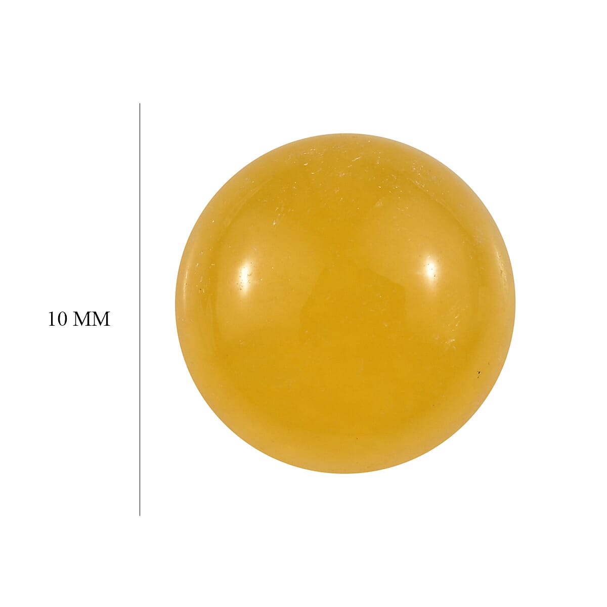 Yellow Jade (D) (Rnd 10 mm) 4.80 ctw Loose Gemstone