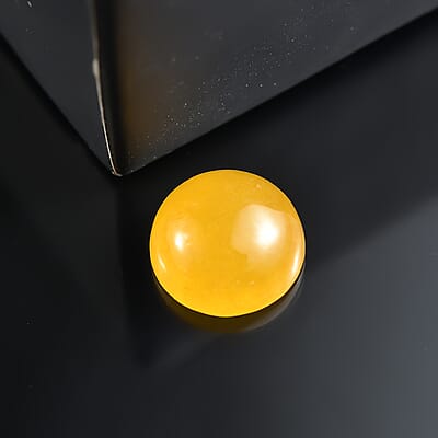 AA Yellow Jade (D) (Rnd 10 mm) 4.81 ctw Loose Gemstone