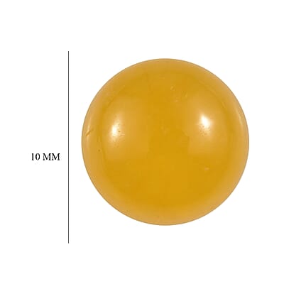AA Yellow Jade (D) (Rnd 10 mm) 4.81 ctw Loose Gemstone