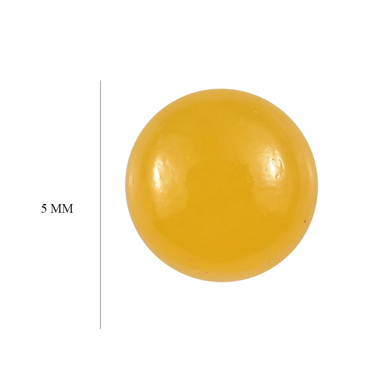 Yellow Jade (D) (Rnd 5 mm) 0.68 ctw Loose Gemstone