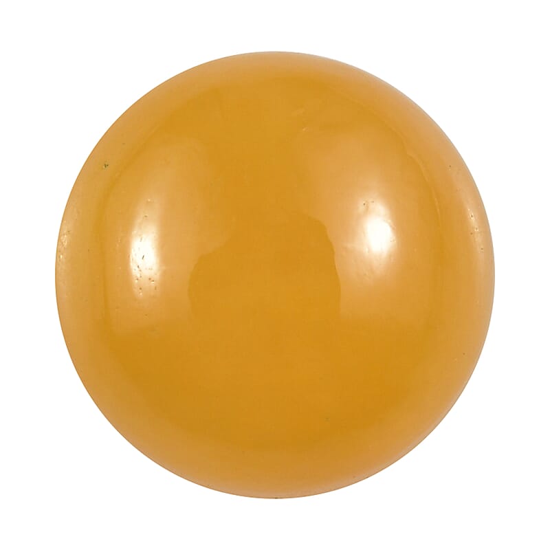 AA Yellow Jade (D) (Rnd 6 mm) 0.95 ctw Loose Gemstone