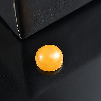 AA Yellow Jade (D) (Rnd 6 mm) 0.95 ctw Loose Gemstone