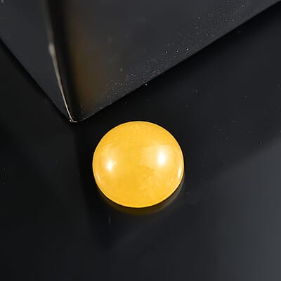 Yellow Jade (D) (Rnd 8 mm) 2.30 ctw Loose Gemstone
