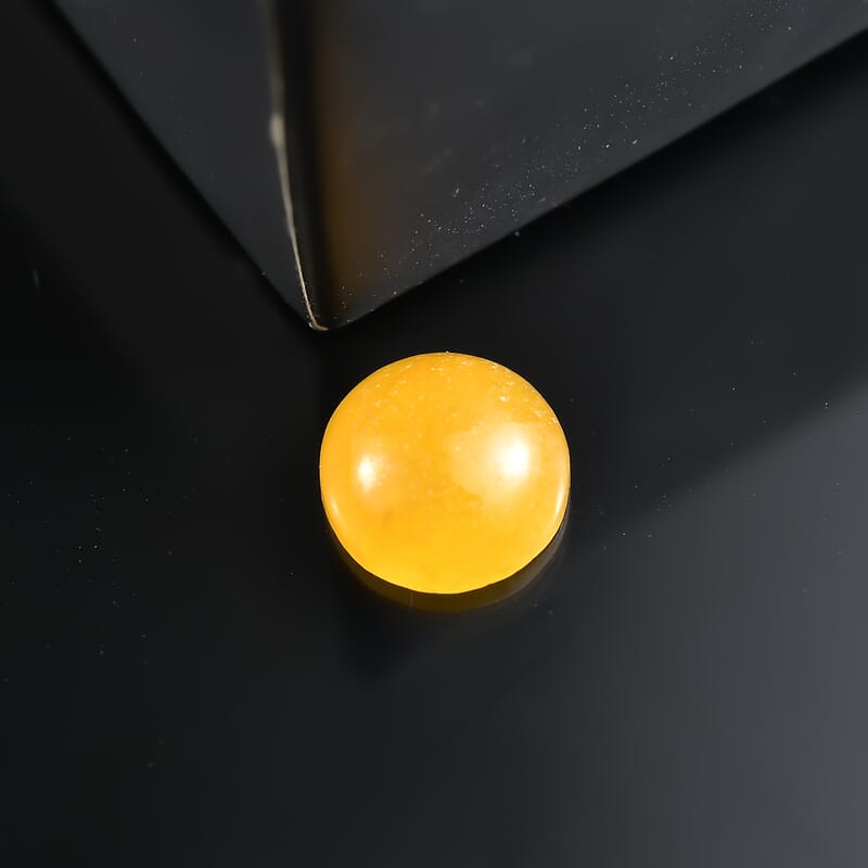 AA Yellow Jade (D) (Rnd 8 mm) 2.34 ctw Loose Gemstone
