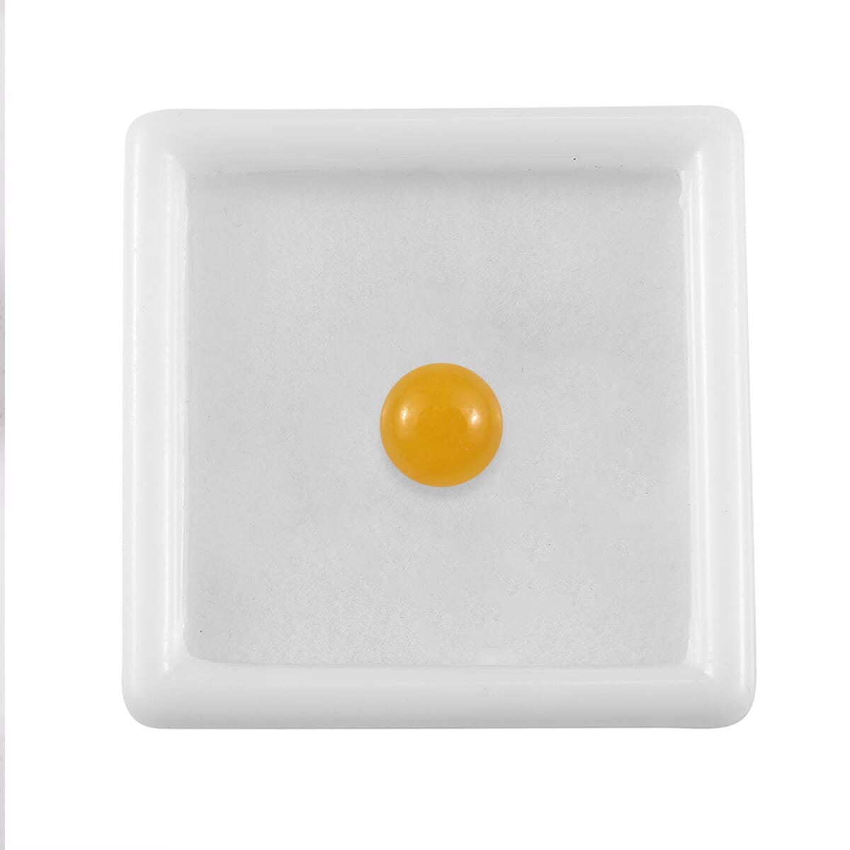 AA Yellow Jade (D) (Rnd 8 mm) 2.34 ctw Loose Gemstone image number 3
