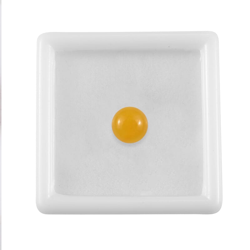 AA Yellow Jade (D) (Rnd 8 mm) 2.34 ctw Loose Gemstone