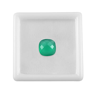 Green Onyx (Cush 10x10 mm) 3.14 ctw Loose Gemstone