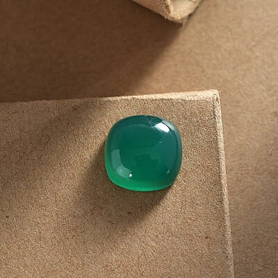 Green Onyx (Cush 11x11 mm) 5.00 ctw Loose Gemstone