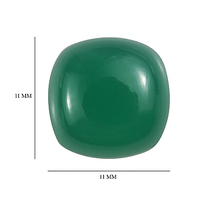 Green Onyx (Cush 11x11 mm) 5.00 ctw Loose Gemstone