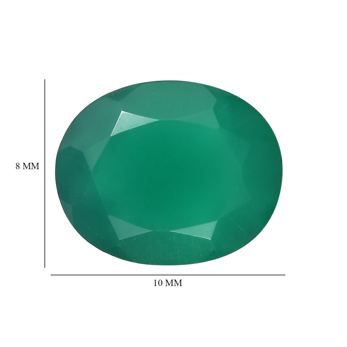 Green Onyx (Ovl 10x8 mm) 2.00 ctw image number 4