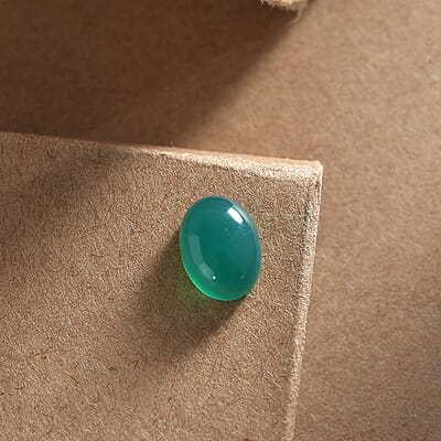 Green Onyx (Ovl 8x6 mm) 1.24 ctw Loose Gemstone