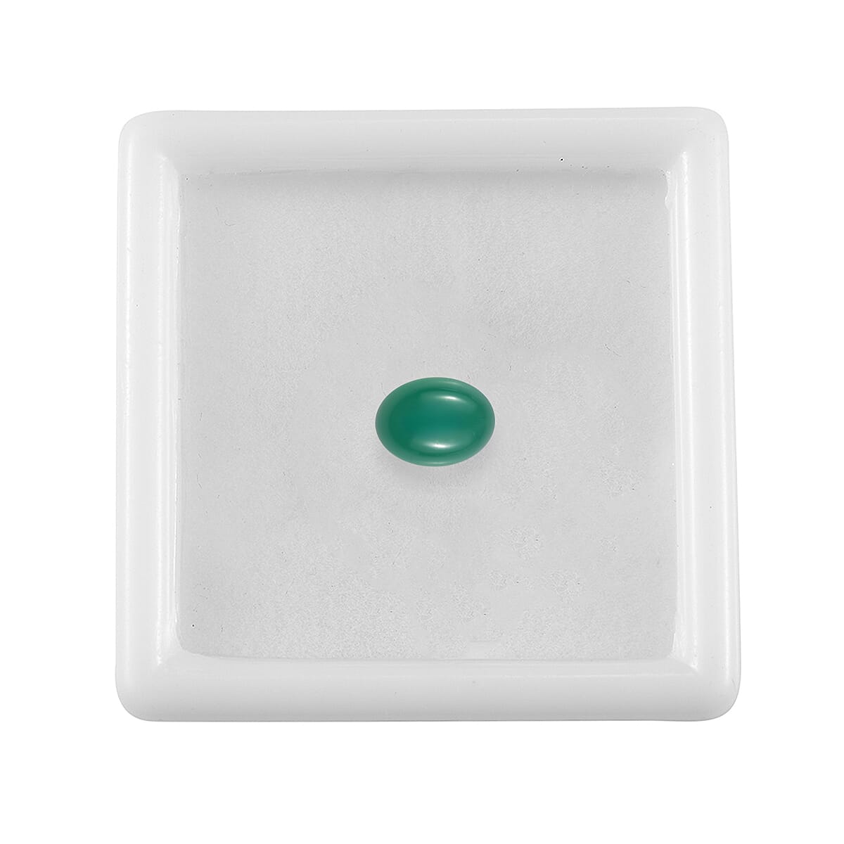 Green Onyx (Ovl 8x6 mm) 1.24 ctw Loose Gemstone image number 3