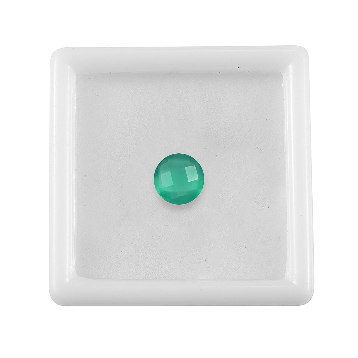 Green Onyx (Rnd 8 mm) 1.40 ctw image number 3