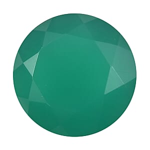 Green Onyx (Rnd 8 mm) 1.45 ctw Loose Gemstone