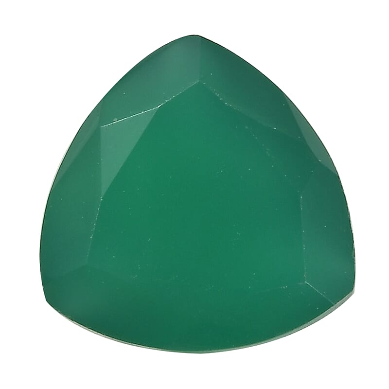 Green Onyx (Trl 9 mm) 2.00 ctw Loose Gemstone