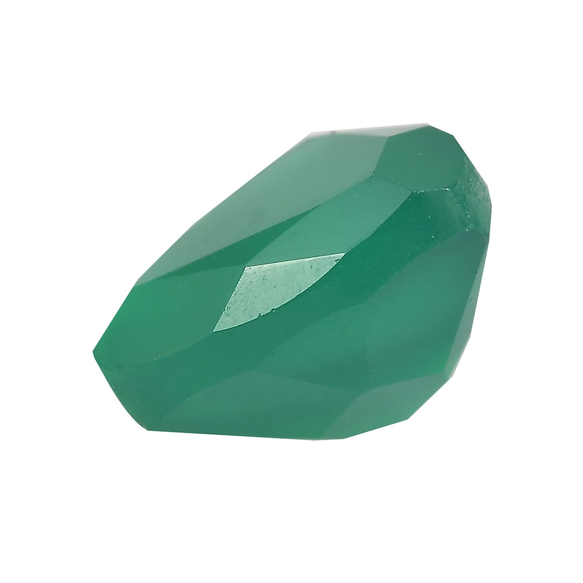 Green Onyx (Trl 9 mm) 2.00 ctw Loose Gemstone image number 2