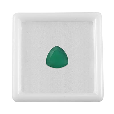 Green Onyx (Trl 9 mm) 2.00 ctw Loose Gemstone