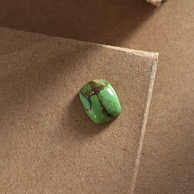 Mojave Green Turquoise (Cush 9x7 mm) 1.60 ctw Loose Gemstone