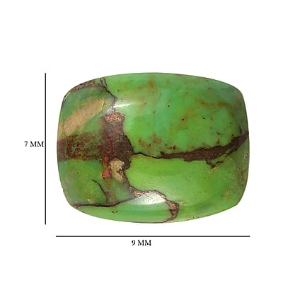 Mojave Green Turquoise (Cush 9x7 mm) 1.60 ctw Loose Gemstone