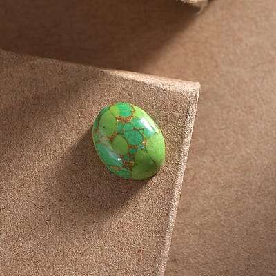 Mojave Green Turquoise (Ovl 10x8 mm) 2.51 ctw Loose Gemstone