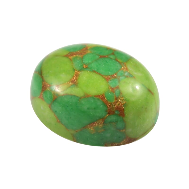 Mojave Green Turquoise (Ovl 10x8 mm) 2.51 ctw Loose Gemstone