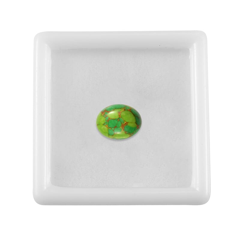 Mojave Green Turquoise (Ovl 10x8 mm) 2.51 ctw Loose Gemstone