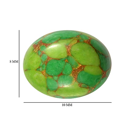 Mojave Green Turquoise (Ovl 10x8 mm) 2.51 ctw Loose Gemstone