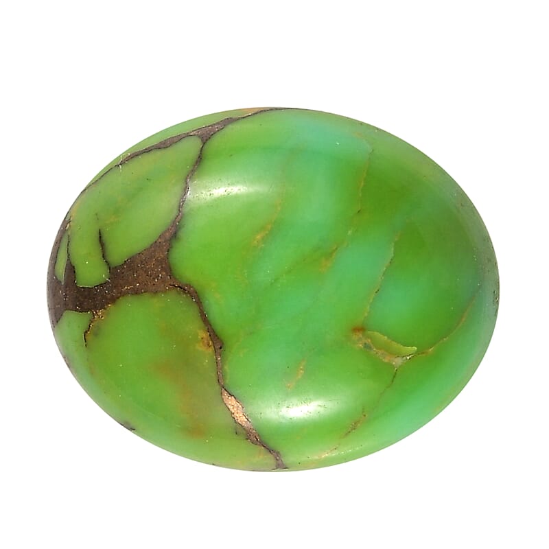AA Mojave Green Turquoise (Ovl 10x8 mm) 1.60 ctw Loose Gemstone