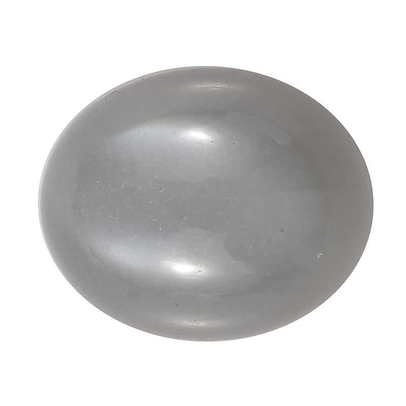 Grey Moonstone (Ovl 11x9 mm) 3.85 ctw Loose Gemstone