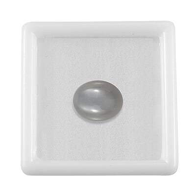 Grey Moonstone (Ovl 11x9 mm) 3.85 ctw Loose Gemstone