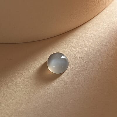 Grey Moonstone (Rnd 7mm) 1.26 ctw Loose Gemstone
