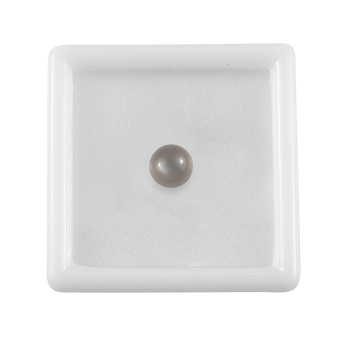 Grey Moonstone (Rnd 7mm) 1.26 ctw Loose Gemstone image number 3
