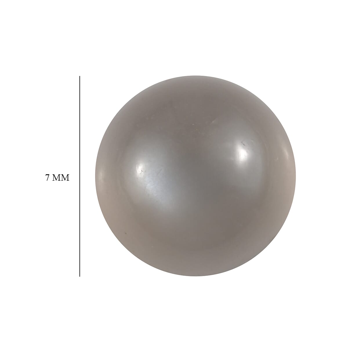 Grey Moonstone (Rnd 7mm) 1.26 ctw Loose Gemstone