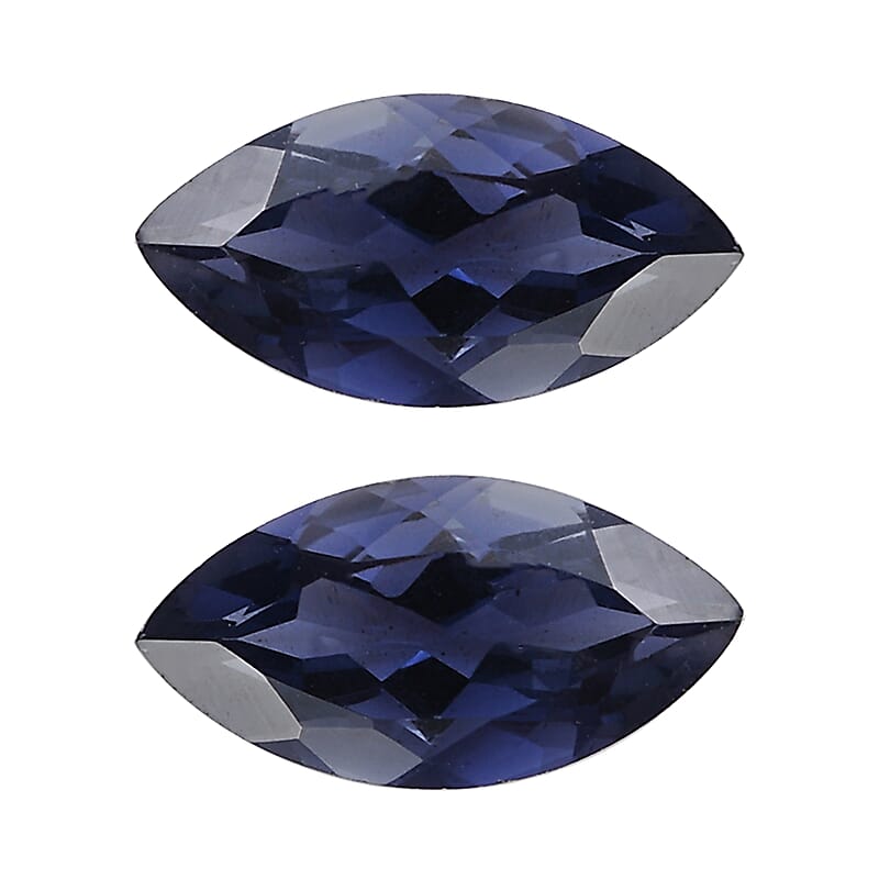 AA Catalina Iolite Set of 2 (Mrq 10x5 mm) 1.58 ctw Loose Gemstone