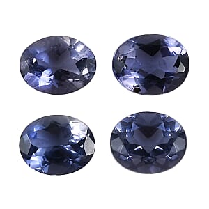 Catalina Iolite Set of 4 (Sqr 5x4 mm) 1.07 ctw Loose Gemstone