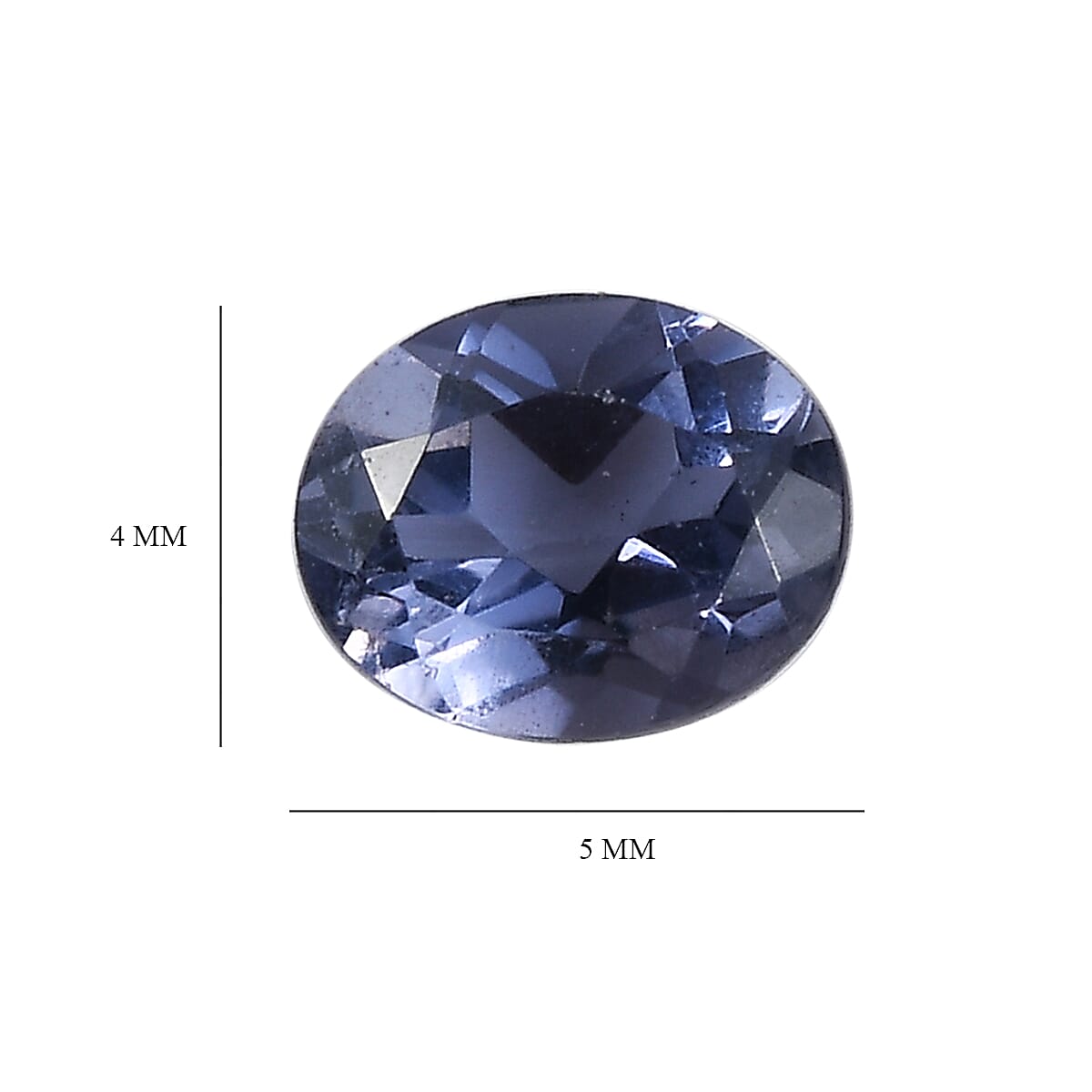 Catalina Iolite Set of 4 (Sqr 5x4 mm) 1.07 ctw Loose Gemstone image number 4