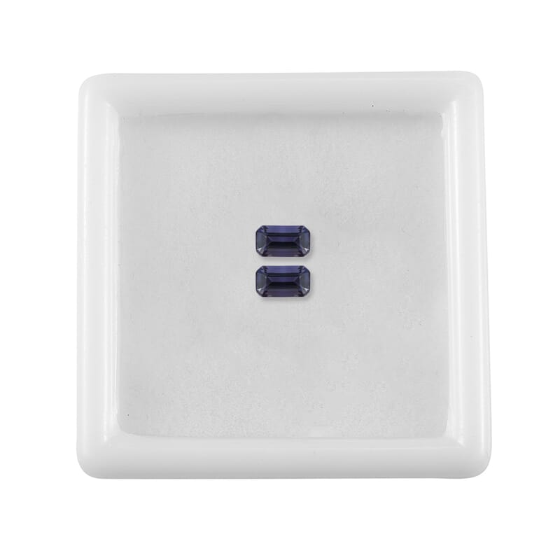 AA Catalina Iolite Set of 2 (Oct 5x3 mm) 0.48 ctw Loose Gemstone