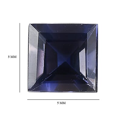 AA Catalina Iolite Set of 4 (Sqr 5 mm) 2.08 ctw Loose Gemstone