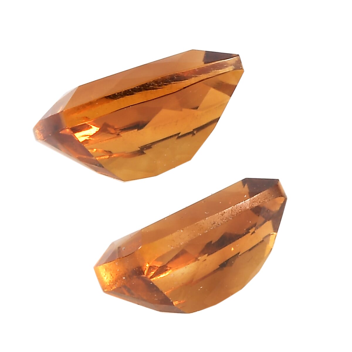 Santa Ana Madeira Citrine Set of 2 (Cush 6x4 mm) 0.88 ctw image number 2