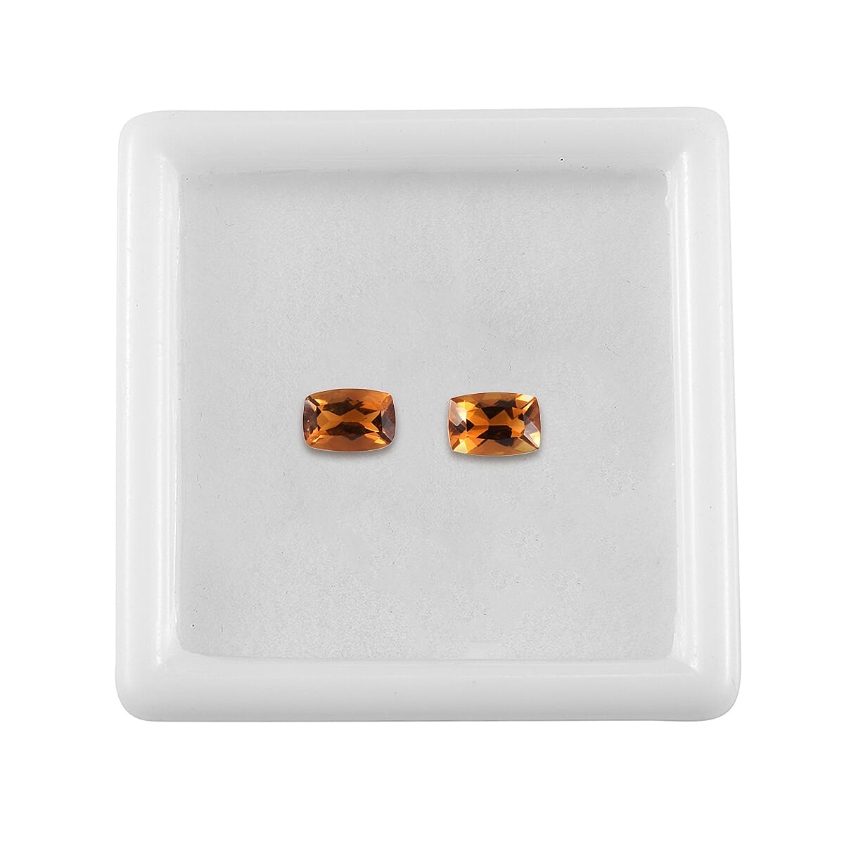 Santa Ana Madeira Citrine Set of 2 (Cush 6x4 mm) 0.88 ctw Loose Gemstone