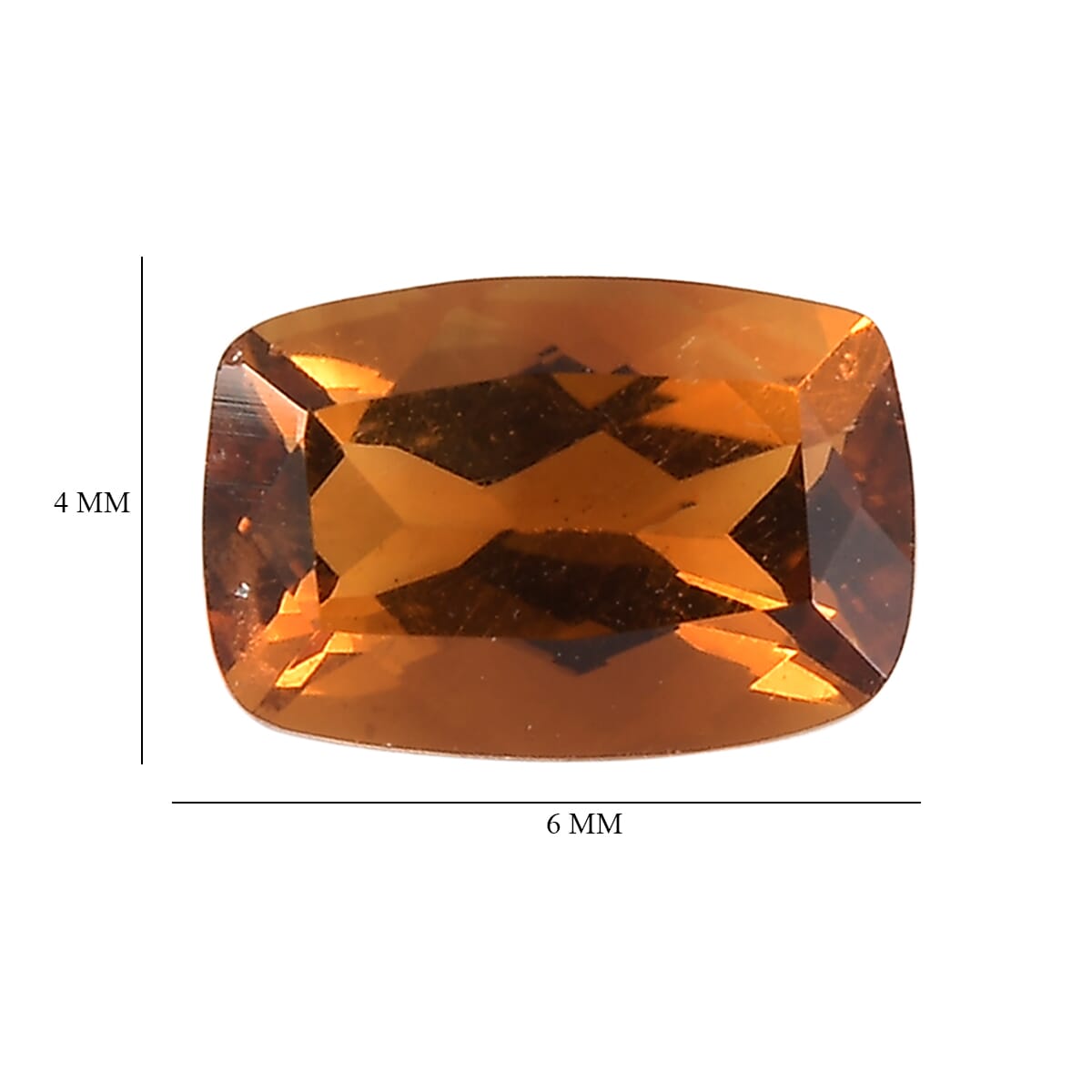 Santa Ana Madeira Citrine Set of 2 (Cush 6x4 mm) 0.88 ctw image number 4