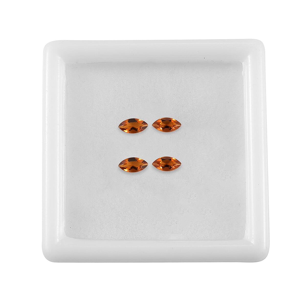 AA Santa Ana Madeira Citrine Set of 4 (Mrq 8x2.5 mm) 0.46 ctw Loose Gemstone