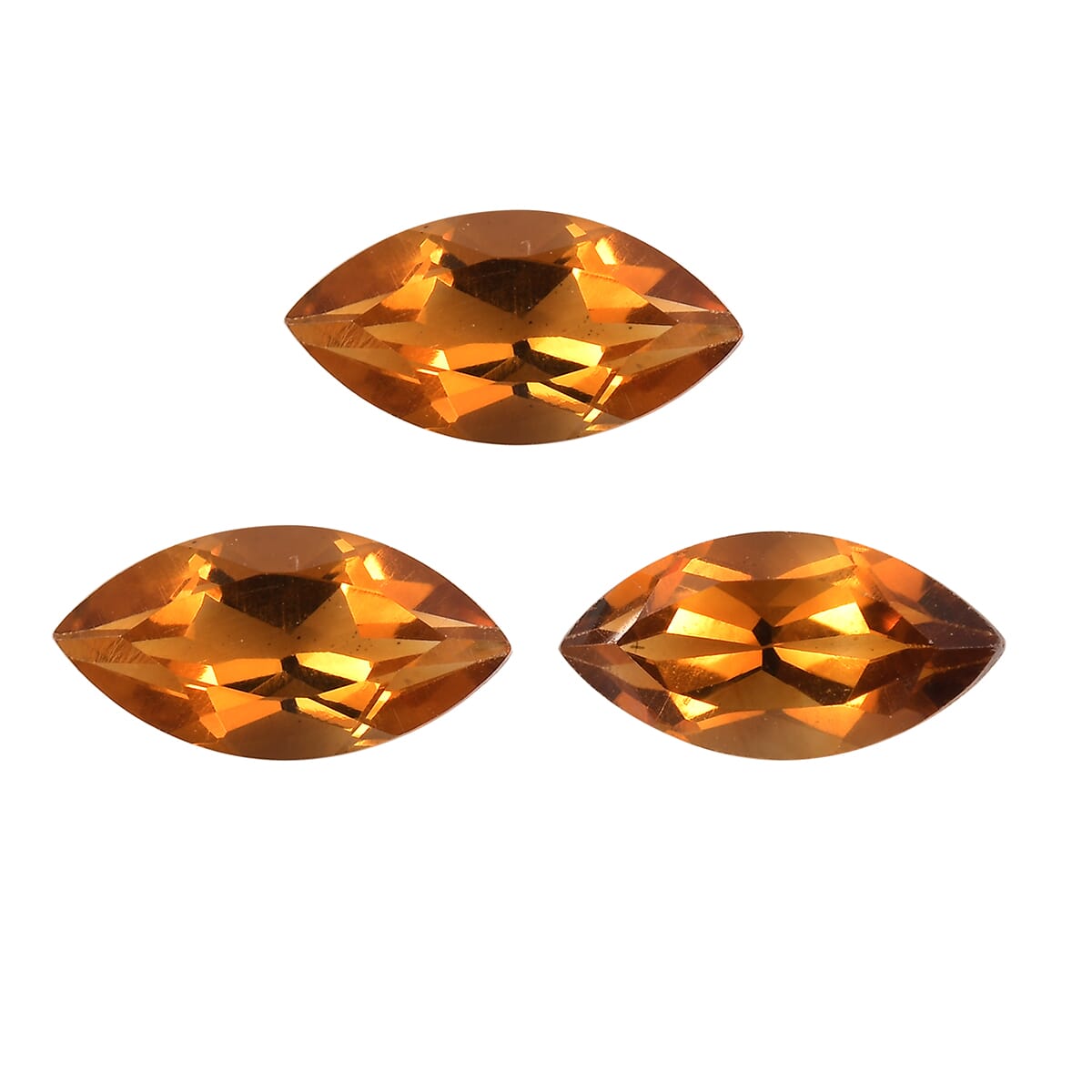 Santa Ana Madeira Citrine Set of 3 (Mrq 8x4 mm) 1.47 ctw image number 0